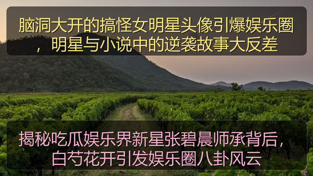黑料 官网 - 脑洞大开的搞怪女明星头像引爆娱乐圈,明星与小说中的逆袭故事大反差