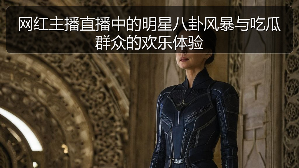 网红主播直播中的明星八卦风暴与吃瓜群众的欢乐体验