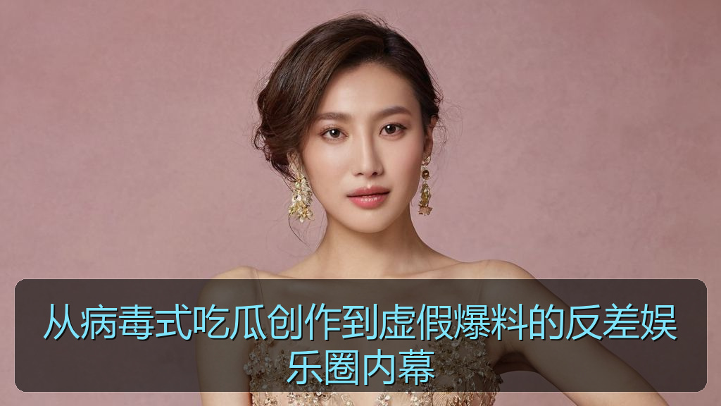 从病毒式吃瓜创作到虚假爆料的反差娱乐圈内幕