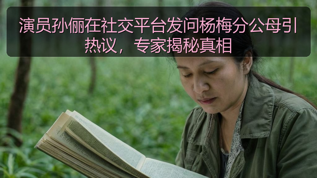 演员孙俪在社交平台发问杨梅分公母引热议,专家揭秘真相